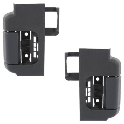 Rareelectrical - Rear Pair Interior Door Handle Compatible With 2009-2014 Ford F-150 Black Without Key Hole