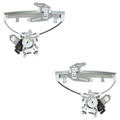 Rareelectrical - New Rear Left And Rear Right Window Regulator Compatible With Nissan Murano Se 6 Cyl 3.5L Murano Sl