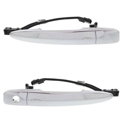 Rareelectrical - Set Of 2 Front Exterior Door Handle Compatible With 2009-2016 Nissan Sentra Nissan Maxima Nissan