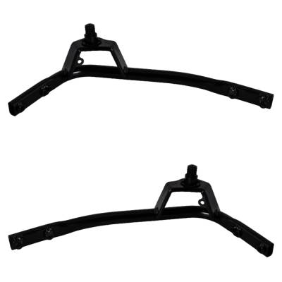 Rareelectrical - New Pair Of Radiator Support Bracket Compatible With Jeep Cherokee Overland 6 Cyl 3.2L Cherokee