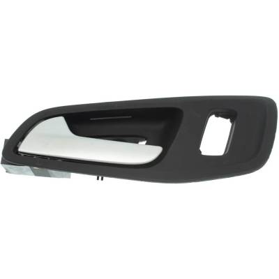 Rareelectrical - Front Driver Side Interior Door Handle Compatible With 2013-2017 Ford Escape Ford C-Max Black Bezel