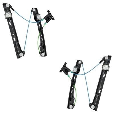Rareelectrical - New Front Left And Front Right Window Regulator Compatible With Mercedes Benz Glc63 Amg 4Matic 8 Cyl