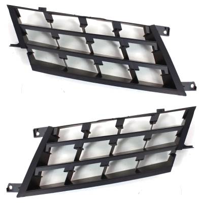 Rareelectrical - New Pair Of Grille Assembly Compatible With Nissan Rogue S 4 Cyl 2.5L Rogue Sl 4 Cyl 2.5L 2008-2010