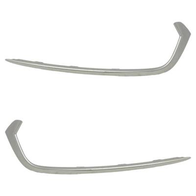 Rareelectrical - New Pair Of Grille Trim Compatible With Acura Tlx Base 6 Cyl 3.5L Tlx Base 4 Cyl 2.4L 2018-2020 By