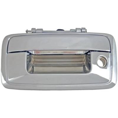 Rareelectrical - New Chrome Tailgate Handle Compatible With Chevrolet Gmc Silverado 1500 Wt 8 Cyl 5.3L Silverado 1500