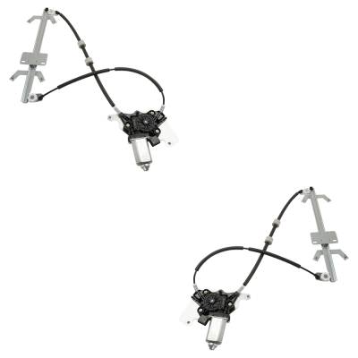 Rareelectrical - Rear Left And Rear Right Window Regulator Compatible With Mercedes Benz G55 Amg Base 8 Cyl 5.5L G550