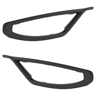 Rareelectrical - New Front Left And Front Right Fog Light Trim Compatible With Jeep Cherokee Trailhawk 6 Cyl 3.2L