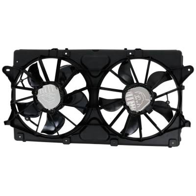 Rareelectrical - New Dual Cooling Fan Assembly Compatible With Chevrolet Gmc Sierra 1500 Slt 8 Cyl 6.2L Silverado