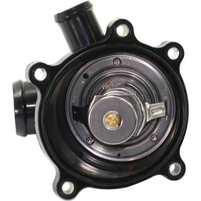Rareelectrical - New Water Pump Thermostat Housing Compatible With Audi Volkswagen Touareg Base 8 Cyl 4.2L A8 Quattro
