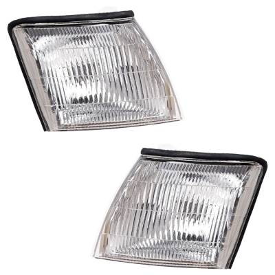 Rareelectrical - New Pair Of Corner Light Compatible With Lexus Ls400 Base 8 Cyl 4.0L 1995-1997 Lx2526100 Lx2527100