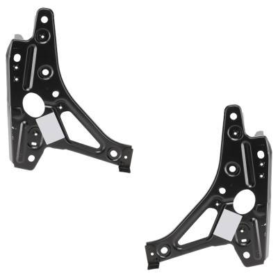 Rareelectrical - New Pair Of Radiator Support Bracket Compatible With Nissan Sentra S Plus 4 Cyl 2.0L Sentra Sr 4 Cyl
