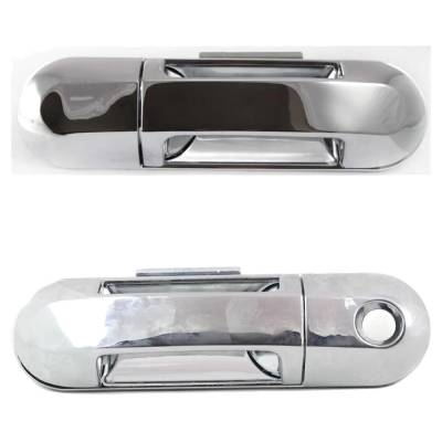Rareelectrical - Front Left And Right Exterior Door Handle Compatible With 2002-2010 Mercury Mountaineer Ford