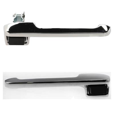 Rareelectrical - Front Driver And Passenger Side Exterior Door Handle Compatible With 1982-1996 Ford F-350 Ford