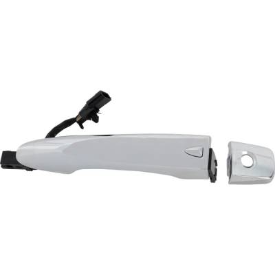 Rareelectrical - Front Driver Side Exterior Door Handle Compatible With 2015-2023 Nissan Rogue Nissan Murano Chrome