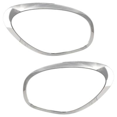 Rareelectrical - New Pair Of Headlight Bezel Compatible With Mini Cooper Paceman S Cooper Countryman Base 2011-2016