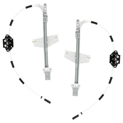 Rareelectrical - New Front Left And Front Right Window Regulator Compatible With Jeep Liberty Sport 6 Cyl 3.7L