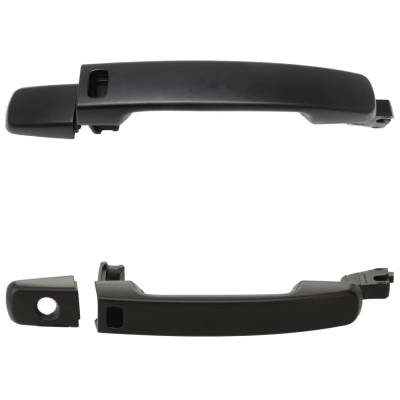 Rareelectrical - Front Left And Right Exterior Door Handle Compatible With 2007-2013 Nissan Altima Primed Paintable