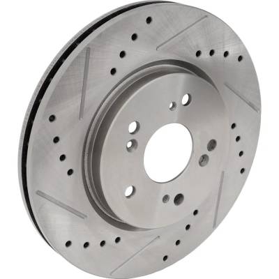 Rareelectrical - New Vented Brake Disc Compatible With Acura Honda Accord Crosstour Ex 6 Cyl 3.5L Cr-V Lx 4 Cyl 2.4L