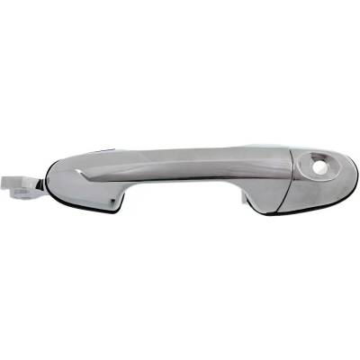 Rareelectrical - Left Front Exterior Door Handle Compatible With 2004-2008 Chrysler Pacifica Chrome With Key Hole