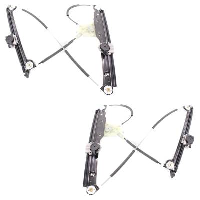 Rareelectrical - New Front Left And Front Right Window Regulator Compatible With Bmw 535I Gt Xdrive Base 550I Gt Base