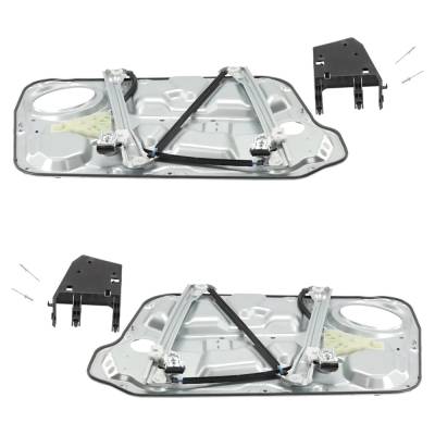 Rareelectrical - New Front Left And Front Right Window Regulator Compatible With Hyundai Sonata Se 6 Cyl 3.3L Sonata