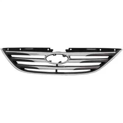 Rareelectrical - New Chrome Grille Assembly Compatible With Hyundai Sonata Se 4 Cyl 2.0L Sonata Se 4 Cyl 2.4L Sonata