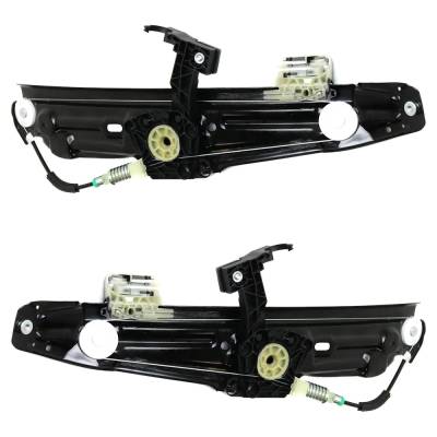Rareelectrical - New Rear Left And Rear Right Window Regulator Compatible With Bmw 528I Base 4 Cyl 2.0L 535D Xdrive