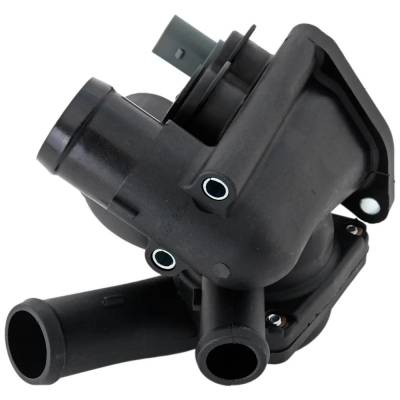 Rareelectrical - New 3 Outlet Ports Thermostat Housing Compatible With Audi Volkswagen Golf Gti Glx 6 Cyl 2.8L Tt