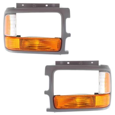Rareelectrical - New Pair Of Parking Light Compatible With Dodge Dakota Base 6 Cyl 3.9L Dakota Slt 4 Cyl 2.5L