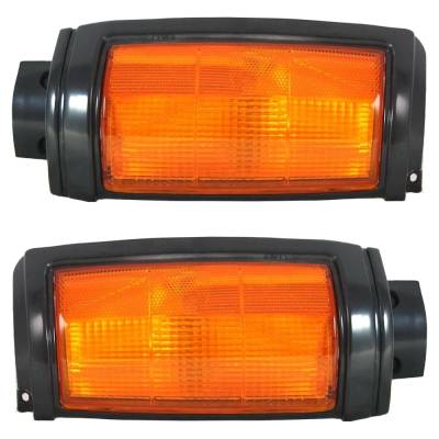 Rareelectrical - New Pair Of Corner Light Compatible With Dodge Mitsubishi Mighty Max Spx 4 Cyl 2.6L Ram 50 Base 4