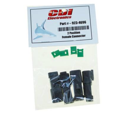 Rareelectrical - Ip67 Rated 2-Pin Deutsch Receptacle Connector With Locking Wedge 4-Pack Compatible With 1996-2017