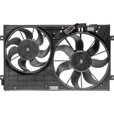 Rareelectrical - New Dual Cooling Fan Assembly Compatible With Audi Volkswagen Jetta 2.5 5 Cyl 2.5L Jetta Sel 5 Cyl