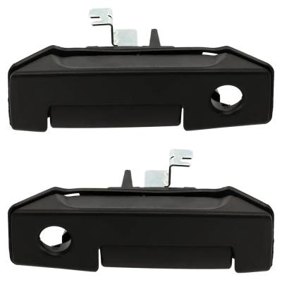 Rareelectrical - Set Of 2 Rear Exterior Door Handle Compatible With 2013-2021 Nissan Nv200 Chevrolet City Textured