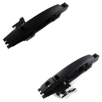 Rareelectrical - Front Driver And Passenger Side Exterior Door Handle Compatible With 2007-2012 Nissan Sentra Primed