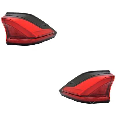Rareelectrical - New Pair Of Tail Lights Compatible With Toyota Grand Highlander Hybrid Limited Sport Utility Grand