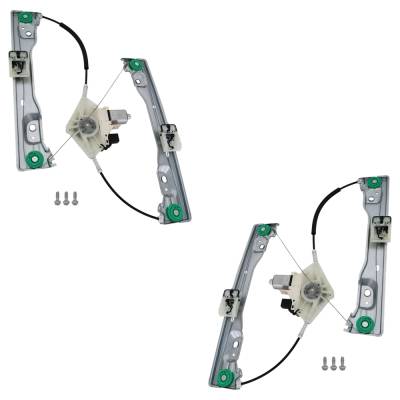 Rareelectrical - New Front Left And Front Right Window Regulator Compatible With Dodge Jeep Durango Heat 6 Cyl 3.6L