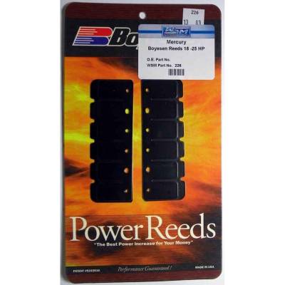 Rareelectrical - Reed Valve Compatible With Mercury 15Hp 18Hp 20Hp 25Hp Mariner 2-Cyl 2-Stroke Outboard 2.562 Bore