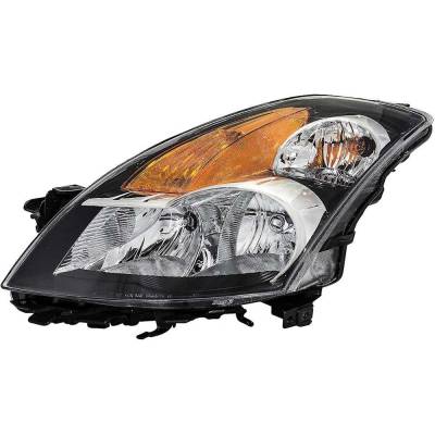 Rareelectrical - Headlight Compatible With 2007-2009 Nissan Altima 2.5L 3.5L I4 Qr25de Vq35de Right Passenger Side
