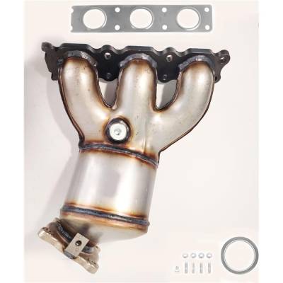 Rareelectrical - Left Direct-Fit Cat Converter Compatible With 2007-2010 Volvo Land Rover 2.5L 5-Cyl Dohc 20V Turbo