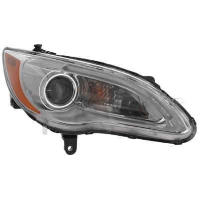 Rareelectrical - Headlight Compatible With 2011-2014 Chrysler 200 2.4L 3.6L I4 Ed3 Right Passenger Side Halogen