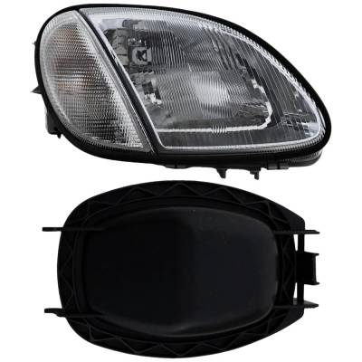 RAREELECTRICAL - Headlight Compatible With 1998-2004 Mercedes-Benz Slk230 Slk320 Slk32 Amg Right Passenger Side
