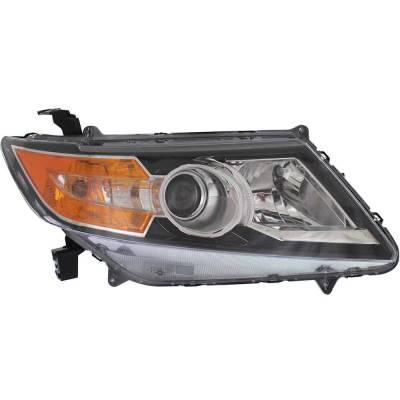 Rareelectrical - Headlight Compatible With 2014-2017 Honda Odyssey 3.5L V6 J35a7/J35z8 Right Passenger Side Halogen