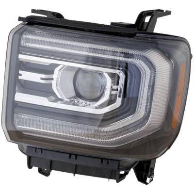 Rareelectrical - Headlight Compatible With 2016-2018 Gmc Sierra 1500 4.3L 5.3L V6 Lv3 L83/L8b L86 Left Driver Side