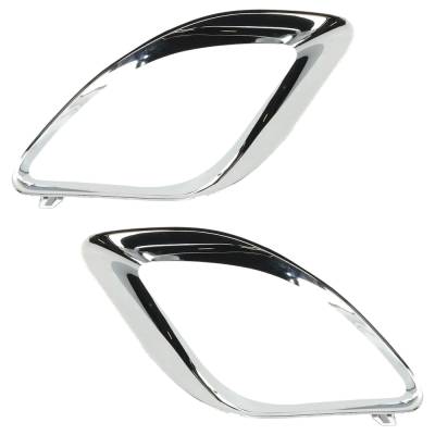 Rareelectrical - New Front Left And Front Right Grille Trim Compatible With Jeep Grand Cherokee Srt Grand Cherokee