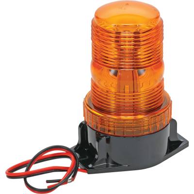 Rareelectrical - 360 Degree Led Warning Beacon Amber Flood Flashing Light Compatible With Agricultural Industrial