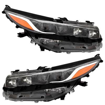 Rareelectrical - New Pair Of Led Headlights Compatible With Toyota Prius Prime Limited Hatchback 2020 2021 By Part