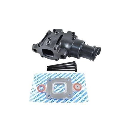 Rareelectrical - Mercruiser 7 Degree Dry Joint Exhaust Riser Compatible With 2002-2004 Gm V6 V8 4.3L 5.0L 5.7L 6.2L 4