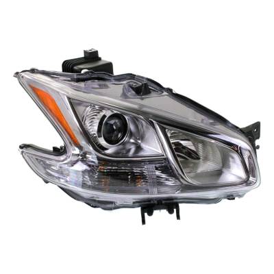 Rareelectrical - Right Passenger Headlight Assembly Compatible With 2009-2014 Nissan Maxima S Sedan 3.5L Vq35de Dohc