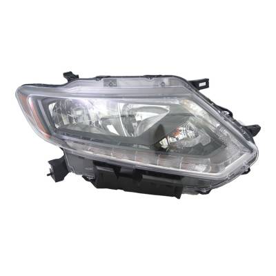 Rareelectrical - Right Passenger Headlight Assembly Compatible With 2014-2016 Nissan Rogue S Sv Sl Select 2.5L Qr25de