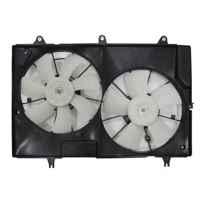 Rareelectrical - Dual Radiator And Condenser Fan Assembly Compatible With 2004-2007 Cadillac Cts 2.8L 3.6L 5.7L 6.0L